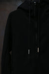 BORIS BIDJAN SABERI long coat AW22 ZIPPER3.1 FWT00005 black cashmere + cotton